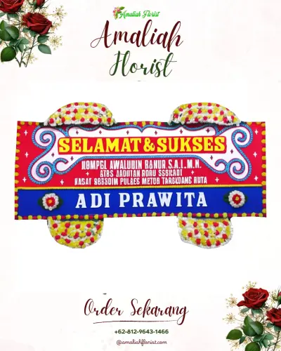 Karangan Bunga Ucapan Selamat di Sarampad